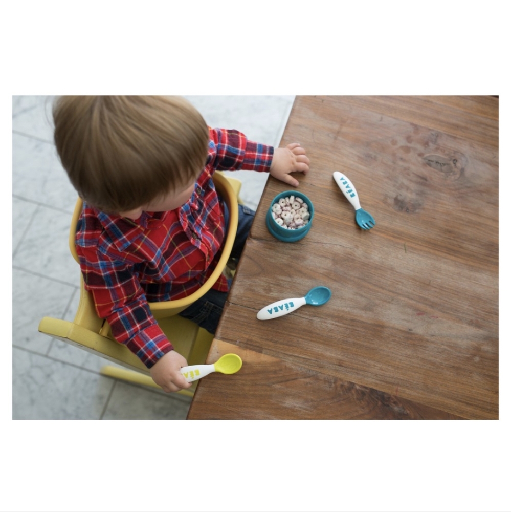 Beaba Baby 2nd Stage Ergonomic Baby Cutlery - Set of 10 - Picture 4 of 5